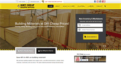 Desktop Screenshot of ilovedirtcheapbuildingsupplies.com